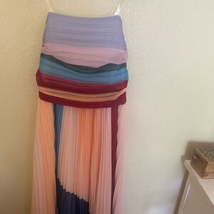 Sleeveless long maxi multicolored dress.Never worn. NWOT